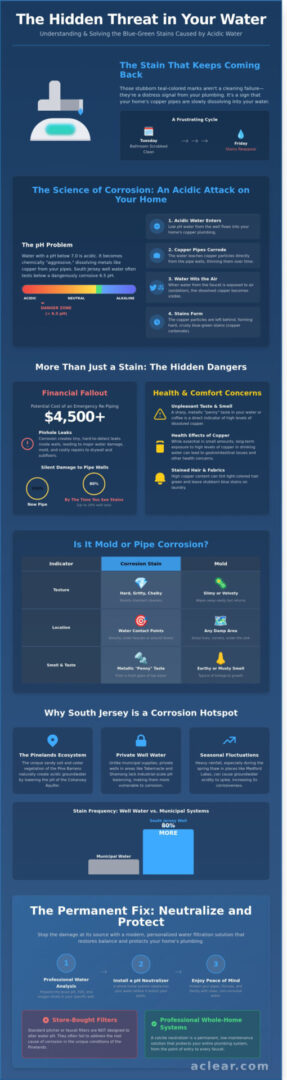 Blue-Green Stains in Sink: Causes and Solutions for Tabernacle & Shamong Homeowners
