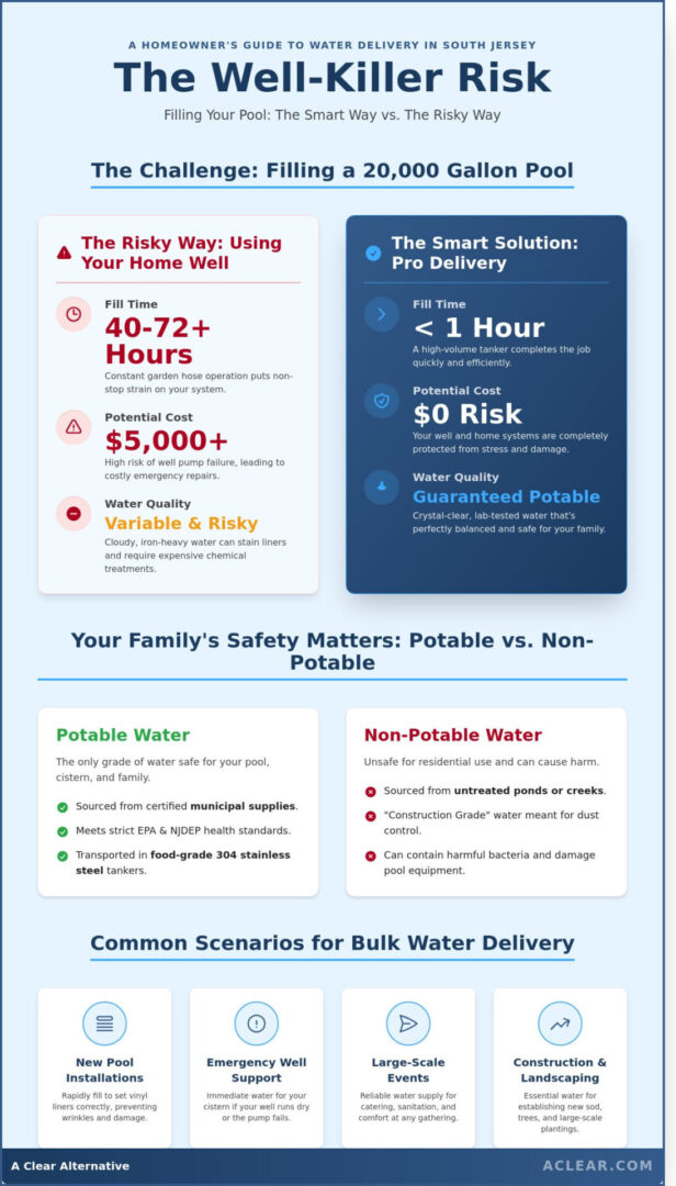 Bulk Water Delivery in Tabernacle, Shamong & Medford Lakes, NJ (2026)