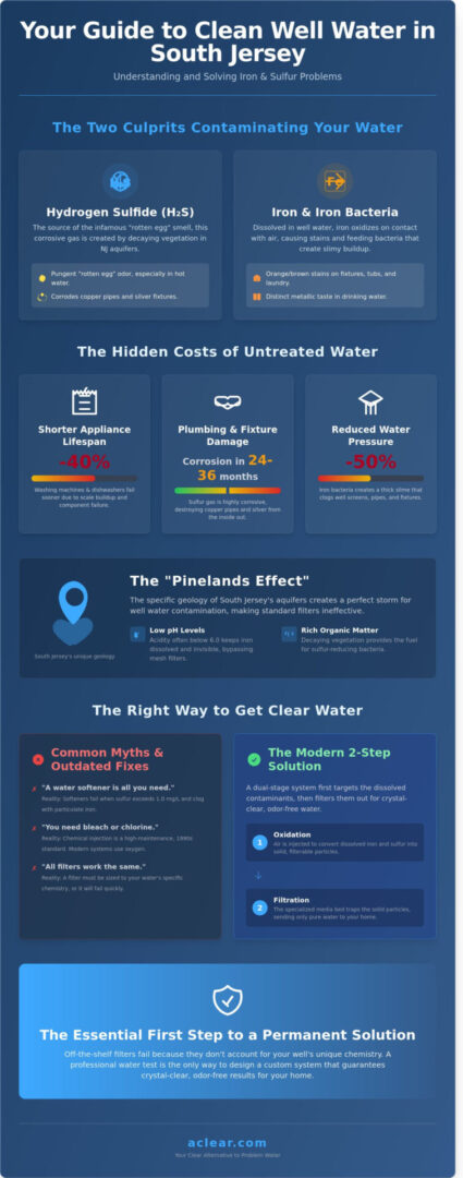 Iron and Sulfur Filtration Systems: Myth vs. Reality for South Jersey Wells
