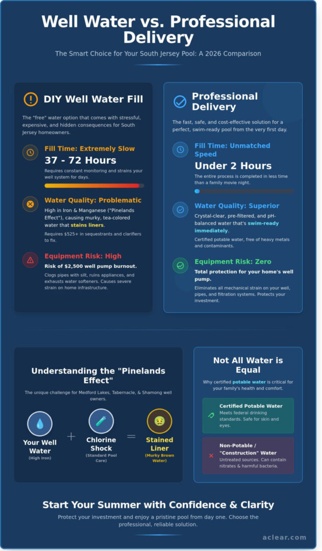 Pool Water Delivery Service in Tabernacle, Shamong & Medford Lakes: The Complete 2026 Guide