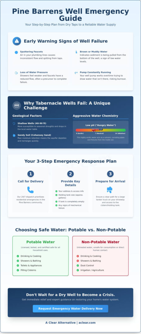 Emergency Water Delivery in Tabernacle, NJ: 24/7 Relief for Dry Wells