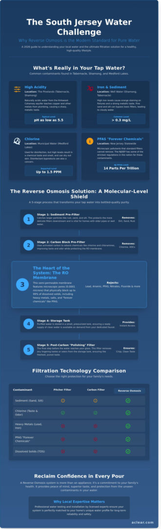 Reverse Osmosis Water Systems in Tabernacle, Shamong, & Medford Lakes: The 2026 Comparison Guide