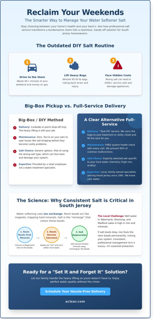 Water Softener Delivery in Tabernacle, Shamong & Medford Lakes: The 2026 Homeowner’s Guide