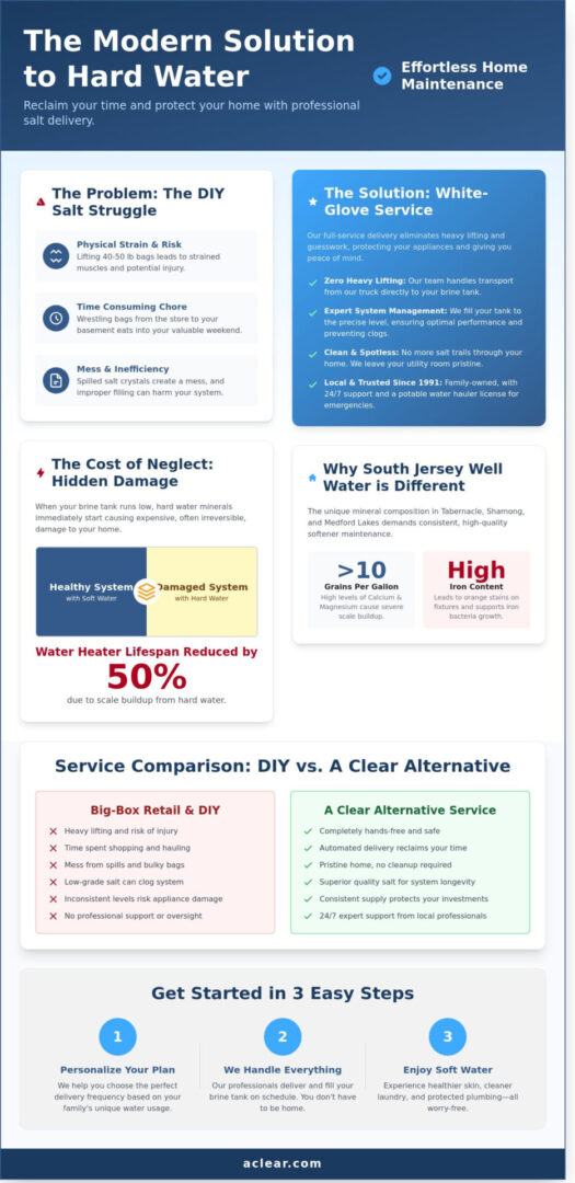 Water Softener Salt Delivery Near Me in Tabernacle, Shamong & Medford Lakes