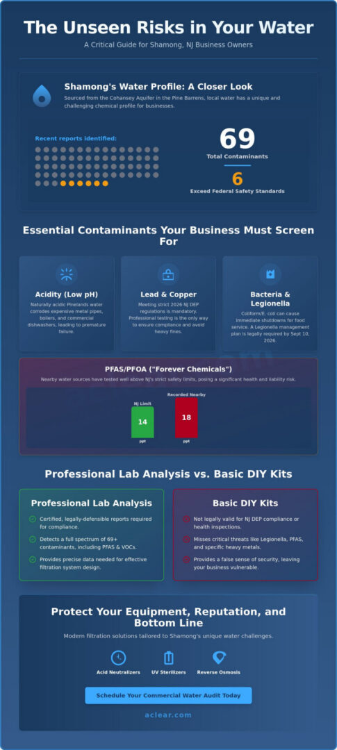 Commercial Water Testing in Shamong, NJ: The 2026 Business Owner’s Guide