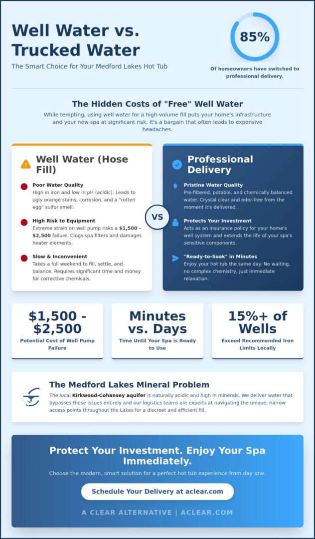 Filling Hot Tub With Trucked Water in Medford Lakes: The 2026 Homeowner’s Guide