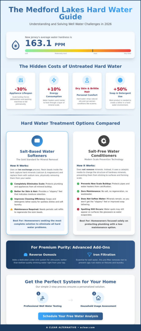 Hard Water Treatment Options in Medford Lakes: The 2026 Homeowner’s Guide