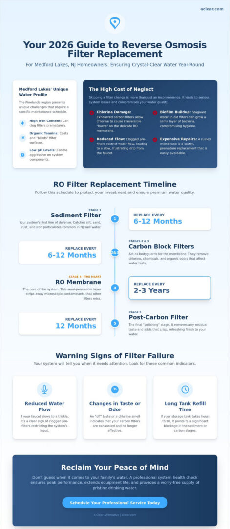 Reverse Osmosis Filter Replacement in Medford Lakes: The 2026 Homeowner’s Guide