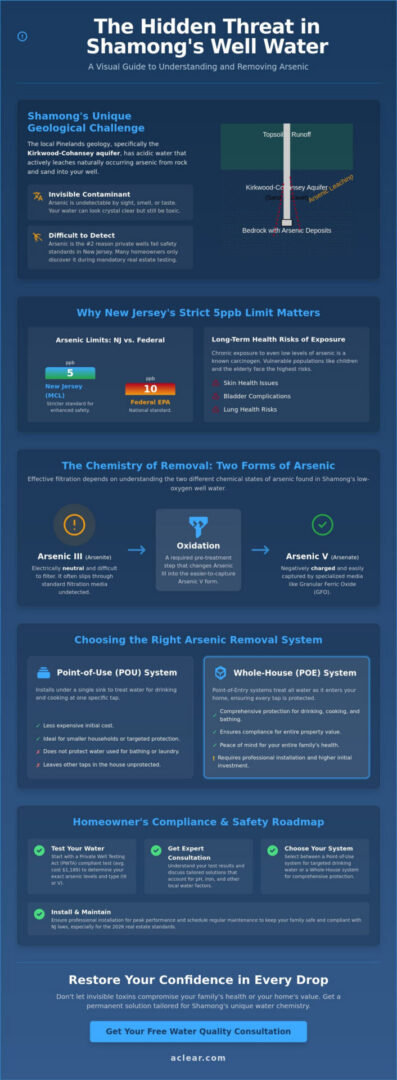 Arsenic in Well Water Removal in Shamong: The 2026 Homeowner’s Guide