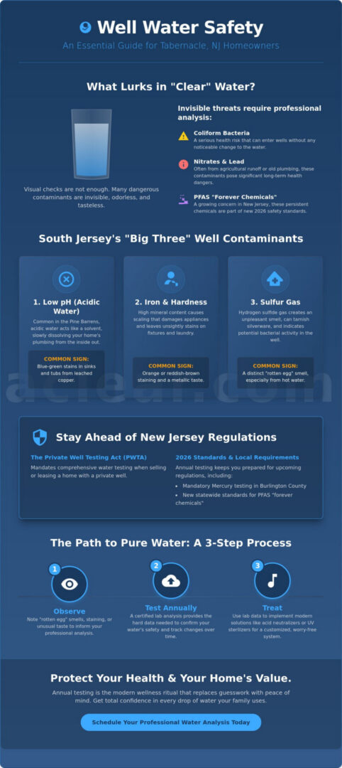 Annual Well Water Testing in Tabernacle: The 2026 Homeowner’s Safety Guide
