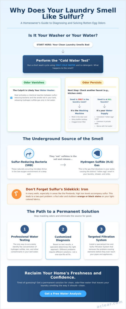Why Does My Laundry Smell Like Sulfur? 2026 Guide to Causes and Solutions