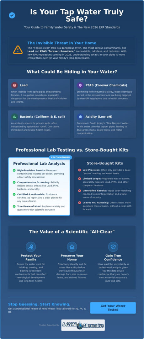 Peace of Mind Water Test for Family: The 2026 Homeowner’s Safety Guide