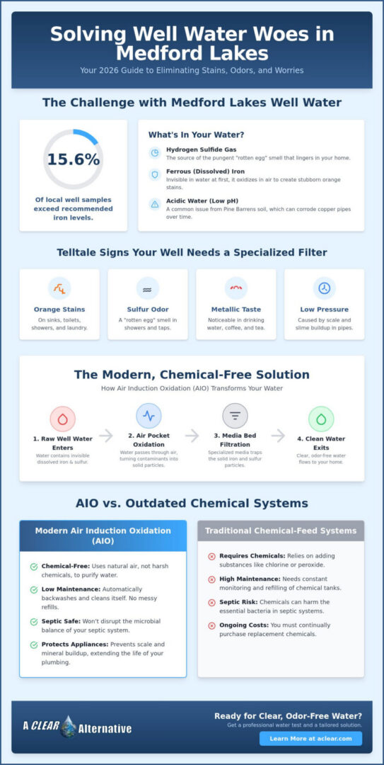 Best Iron Filter for Well Water with Sulfur in Medford Lakes: 2026 Guide