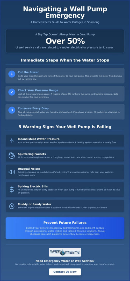 Well Pump Failure in Shamong: Emergency Water Guide & Solutions