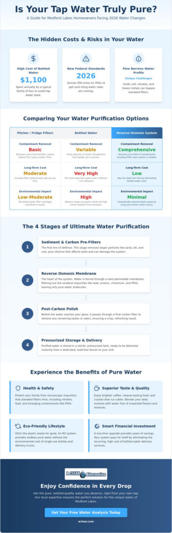 Reverse Osmosis Drinking Water System in Medford Lakes: The 2026 Homeowner’s Guide