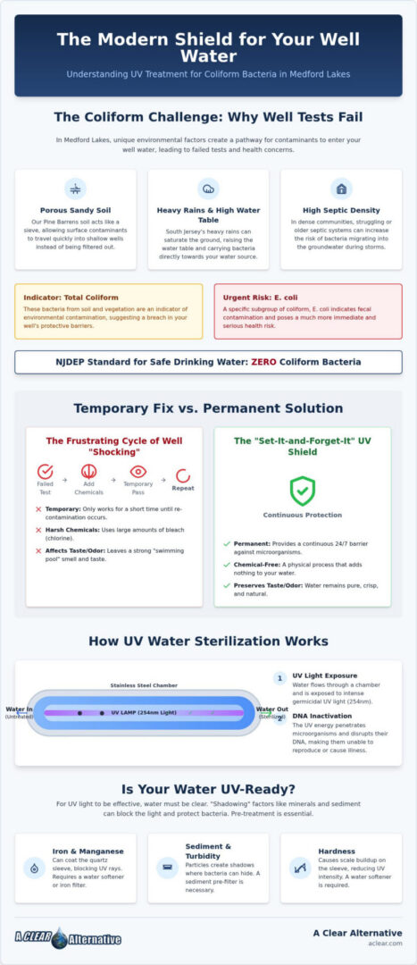 UV Water Treatment for Coliform: Medford Lakes 2026 Guide