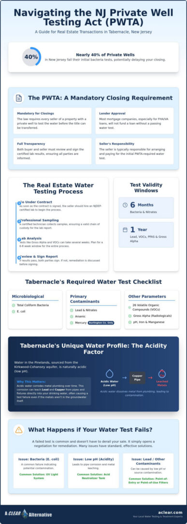 Water Testing for Real Estate Transactions in Tabernacle: The 2026 PWTA Guide