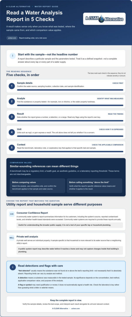 Water Analysis Report: How to Read Your Results and Choose Next Steps